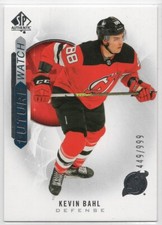 2020-21 SP Authentic Kevin Bahl #232 Devils Future Watch SN# /999