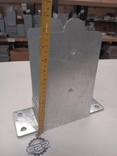Galvanised Bolt Down sleeper POST SUPPORT Fence Foot Brackets PERGOLA 150 100