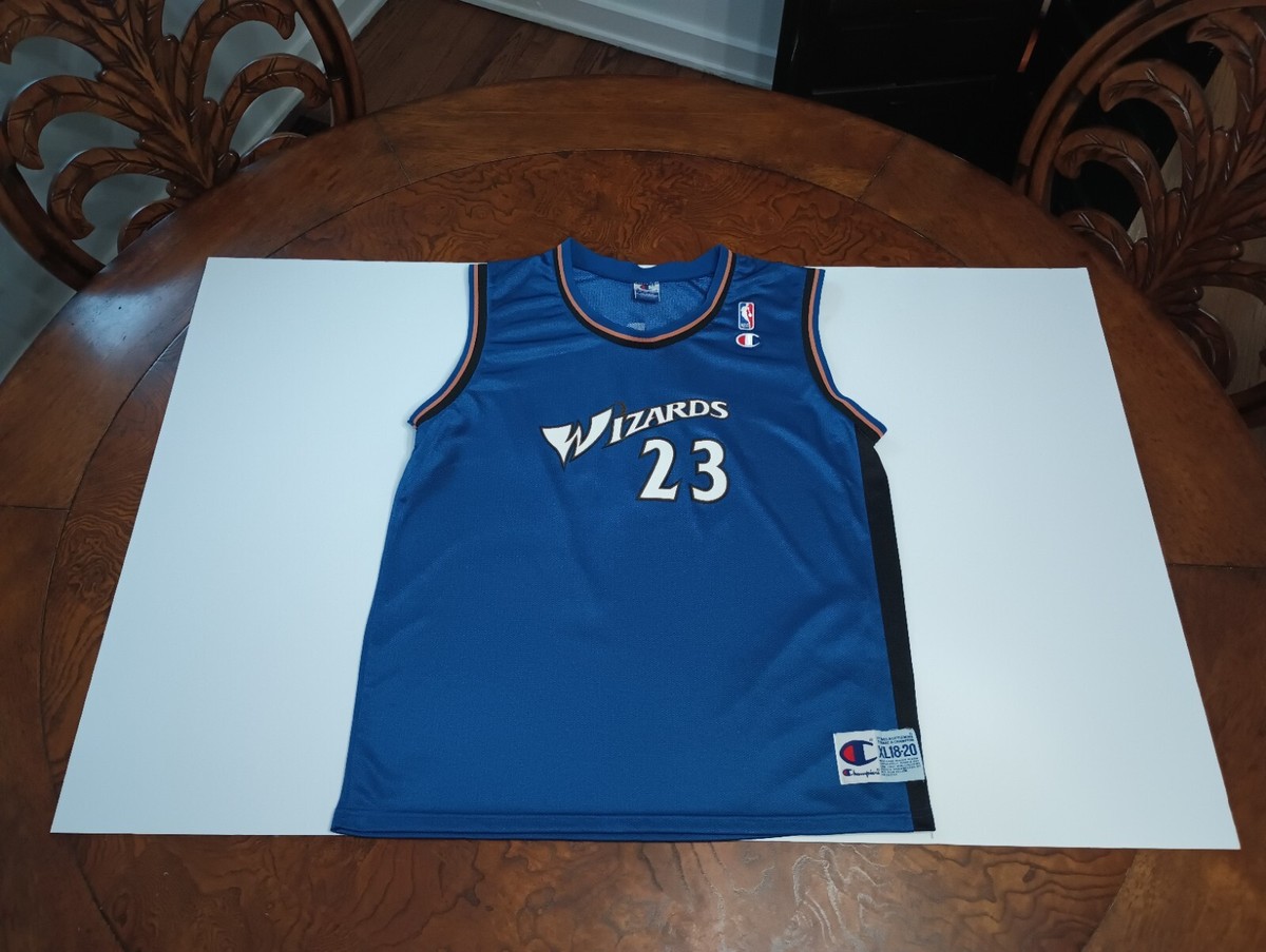 ワシントンウィザーズ　マイケルジョーダン　ナイキ　オーセンティックジャージー チャンピオン製NBAワシントンウィザーズ#23マイケルジョーダンJORDAN