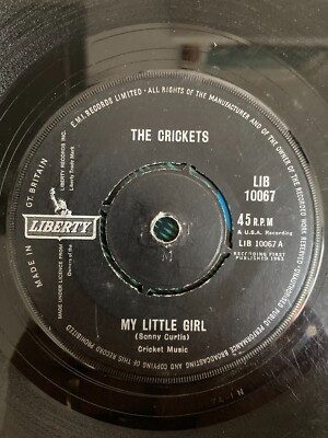 Crickets My Little Girl / Teardrops Fall Like Rain Rock N Roll 1963 7'' vinyl