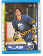 1989-90 O-Pee-Chee #187 Scott Arniel NHL  Sabres