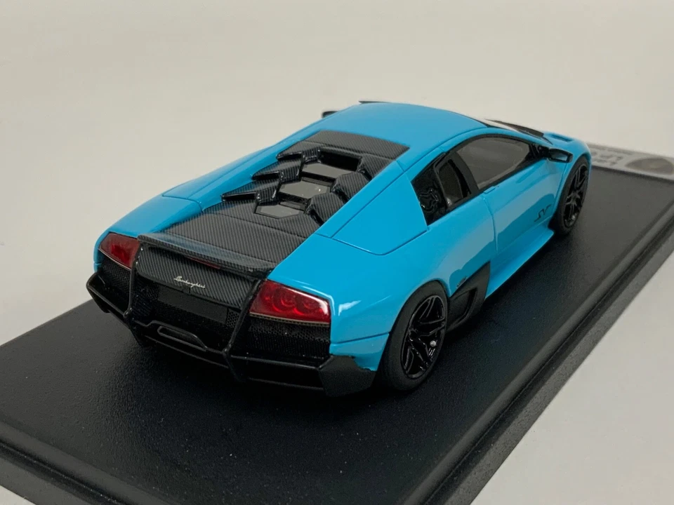 1/43 Looksmart Lamborghini Murcielago LP 670-4 SV fix wing Baby Blue LS346FW - Image 4 of 4