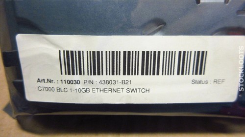 Commutateur géré lame Ethernet HP 438031-B21 1:10 Go pour lame de classe C REMIS À NEUF - Photo 2/2