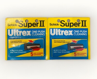 Vintage Schick Super II Ultrex 10 Razor Cartridges