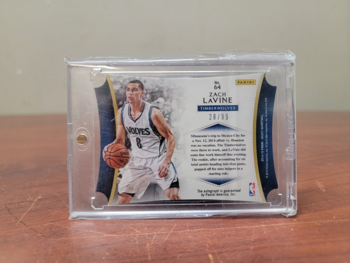 2014-15 Panini Select - Die-Cut Autographs Zach LaVine #64 /99 (AU