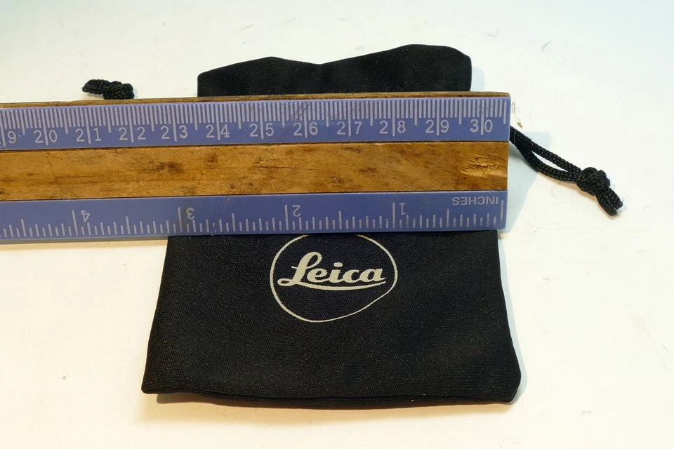 Estuche suave con cordón Leica 7X8cm para Elmar 5cm f35 f2 Summitar Foto 2 de 4