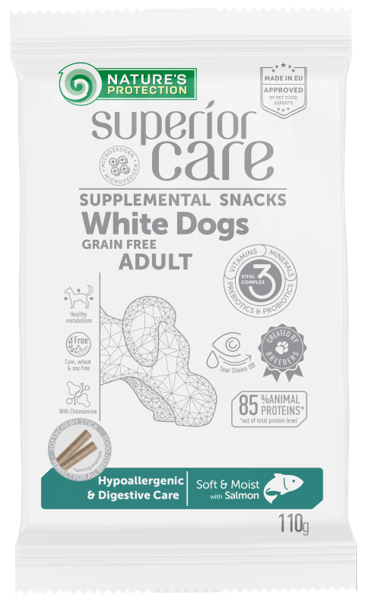 SUPERIOR CARE - SUPPLEMENTAL WHITE DOGS GRAINFREE - HYPPOALLERGENIC E DIGESTIVE