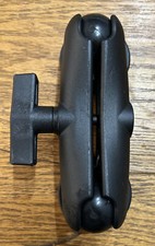 RAM-101U-ZE1 R-A-M Double 1" Ball Mounting With Two Round Plates System Zebra