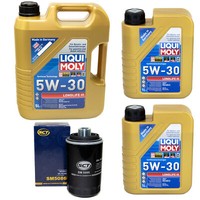 MotoröL Set Longlife III 5W-30 Liqui Moly 7 Liter + ÖLfilter FüR VW Amarok 2.0