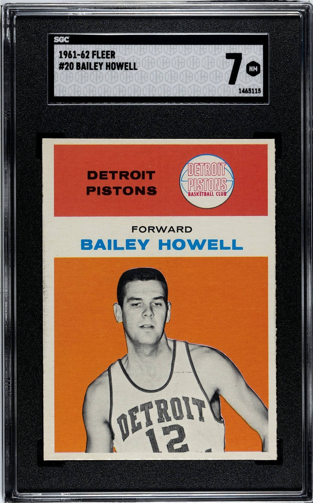 1961 Fleer #20 Bailey Howell rookie SGC 7 Just Graded!