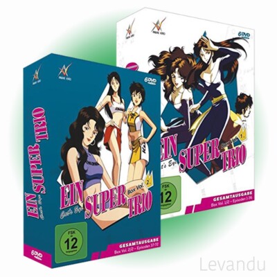 DVD EIN SUPERTRIO - CAT'S EYE - BOX 1+2 (Anime - Episoden 1-73) - 12 DVD s