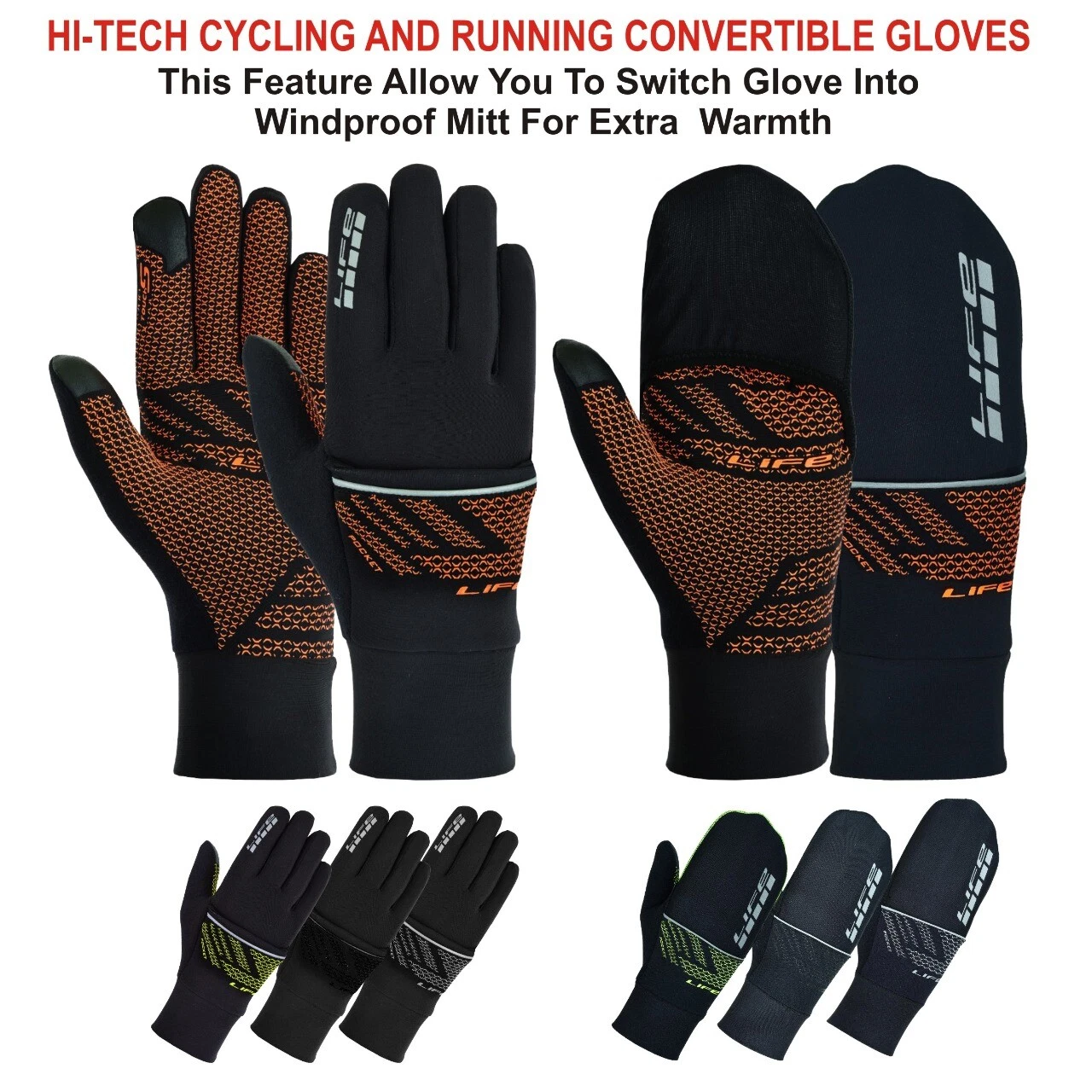 RedRum Men Women Running Gloves windproof thermal Driving hiking Ski Cycling
Opens in a new window o