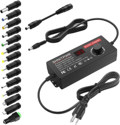 AC Adapter 120W Universal Power Adapter 4V 5V 6V 9V 12V 15V 18V 19V 20V 24V Adju