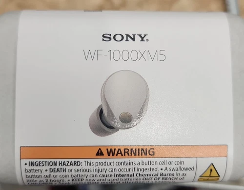 Sony WF-1000XM5 Noise-Canceling True Wireless In-Ear Headphones (White) New