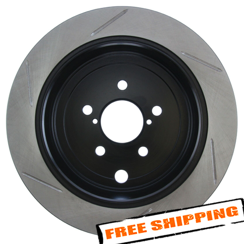 StopTech 15-19 Subaru WRX / Legacy / Outback & 08-14 Tribeca Slotted Sport Left Brake Rotor