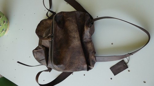 Original Shoto Italy Firenze backpack in brown leather, numbered series - Picture 16 of 20