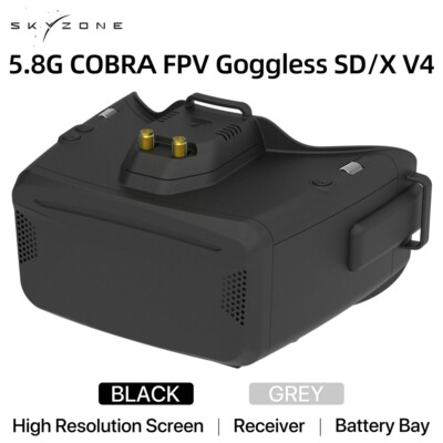 SKYZONE Cobra SD Cobra X V4 FPV Brille 5,8G Head Tracker DVR für RC Racing  Drone