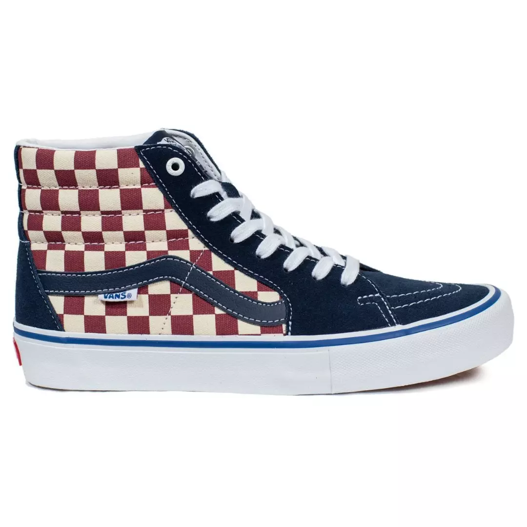 Vans sk8 hi pro clearance checkered