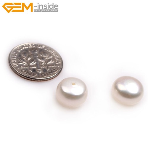 Stud Aaa Grade Half Drilled Pearl Button Beads For Earring Jewelry Making Women - Picture 67 of 153