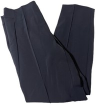 Escada Black Pleated Dress Pants Size 44 Side Zipper Closure