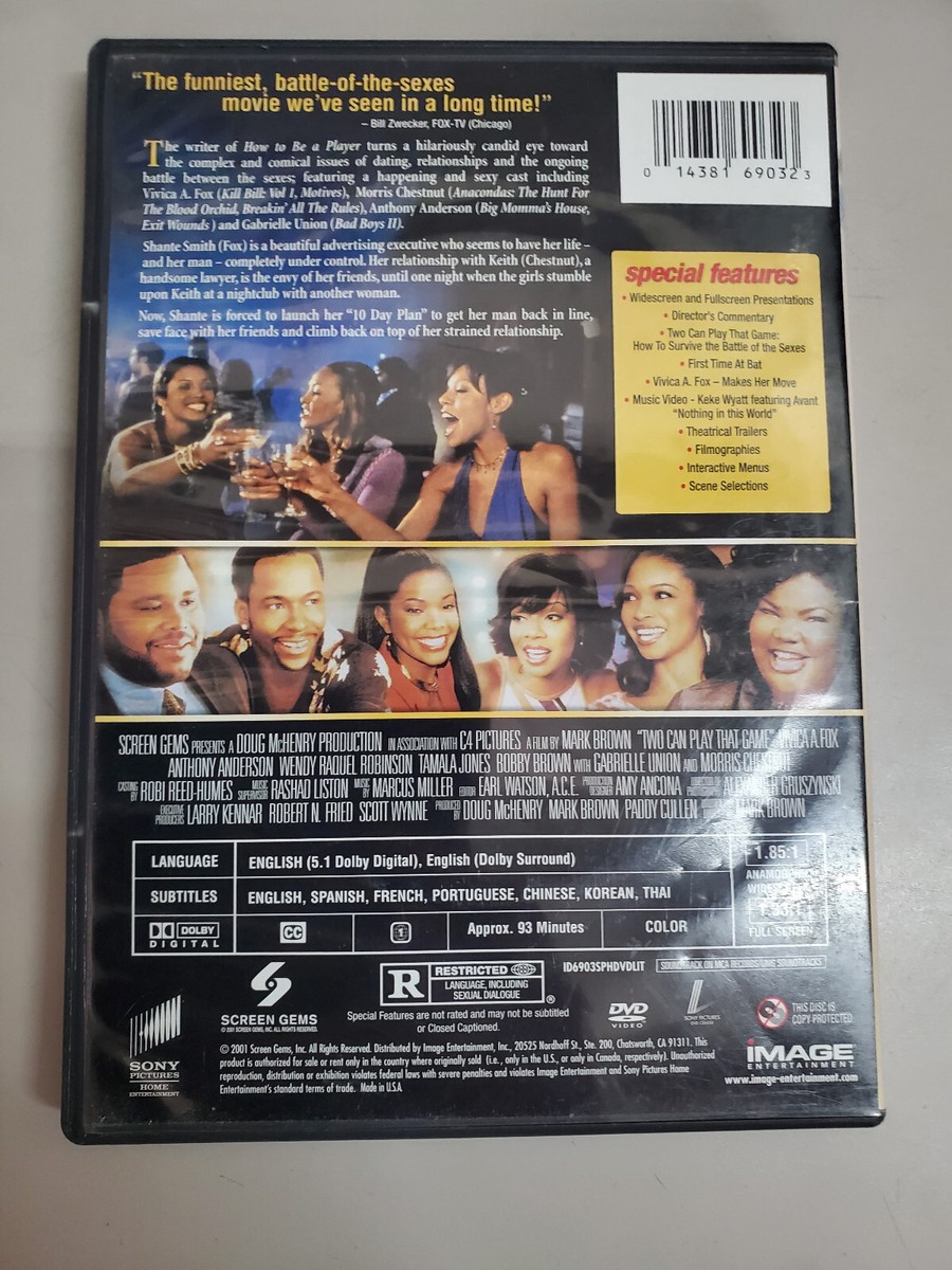 Two Can Play That Game (DVD, 2001) Vivica A. Fox Morris Chestnut