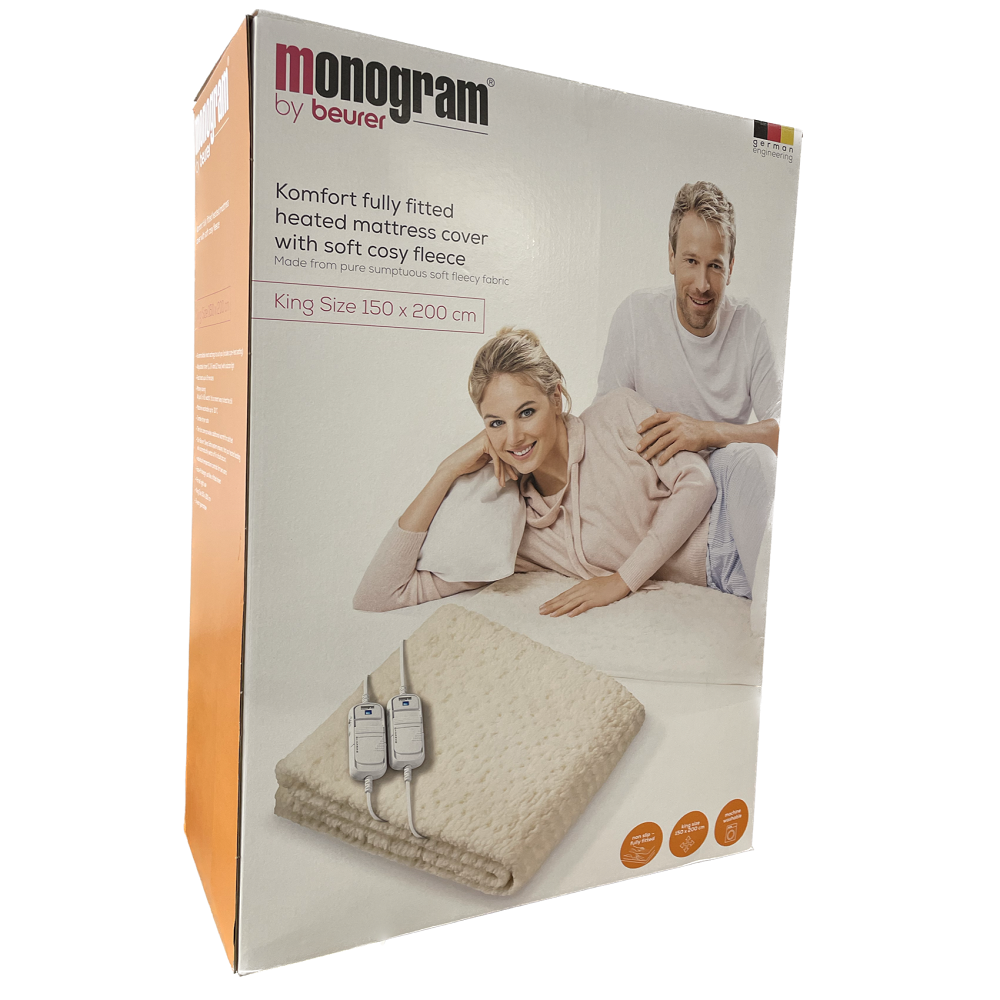 Monogram King Size Fleece Dual Control Electric Blanket eBay