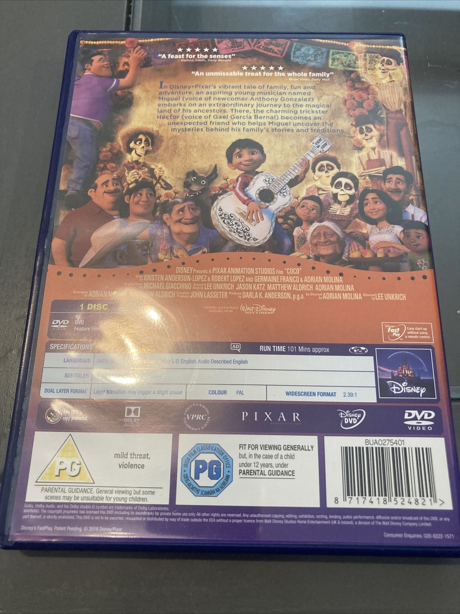 15) Coco (DVD, 2018) Walt Disney Pixar (B) | eBay