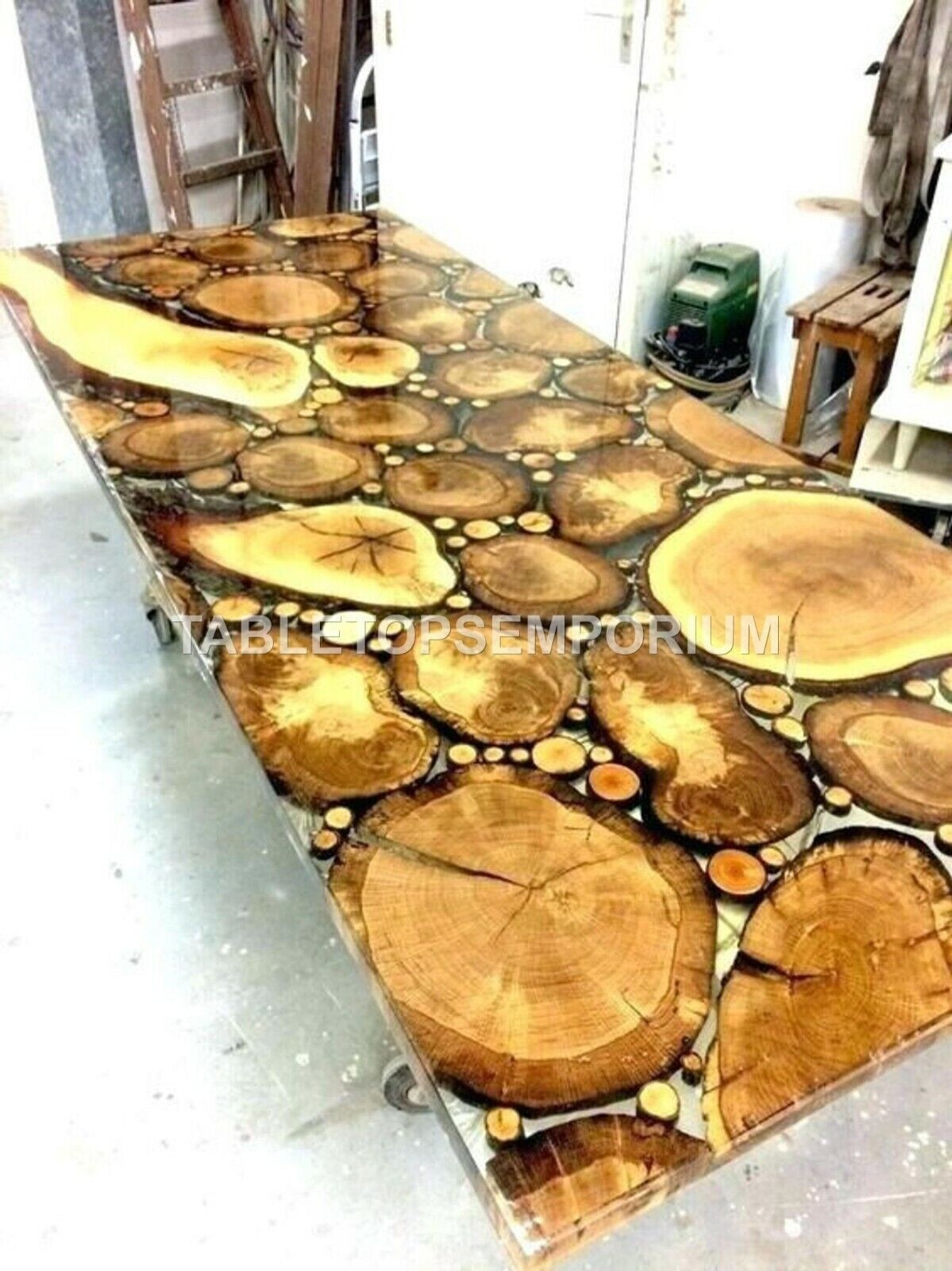 Center Table Top Epoxy Epoxy Acacia wooden Table Top, Dining, Sofa Resin Design