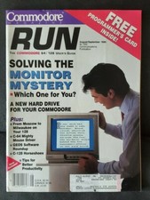 August/September 1990 RUN Magazine for the Commodore 64 VIC-20