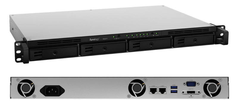 Synology RS819 4x3.5" BAY NAS (2GB RAM, 1.4Ghz Quad Core CPU) NO HDDS