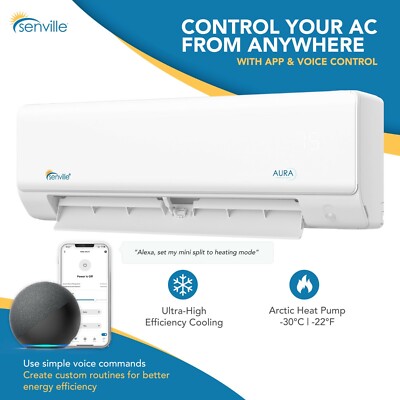 HOT 36000 Btu Senville Aura Mini Split Senville Aura 36000 Btu