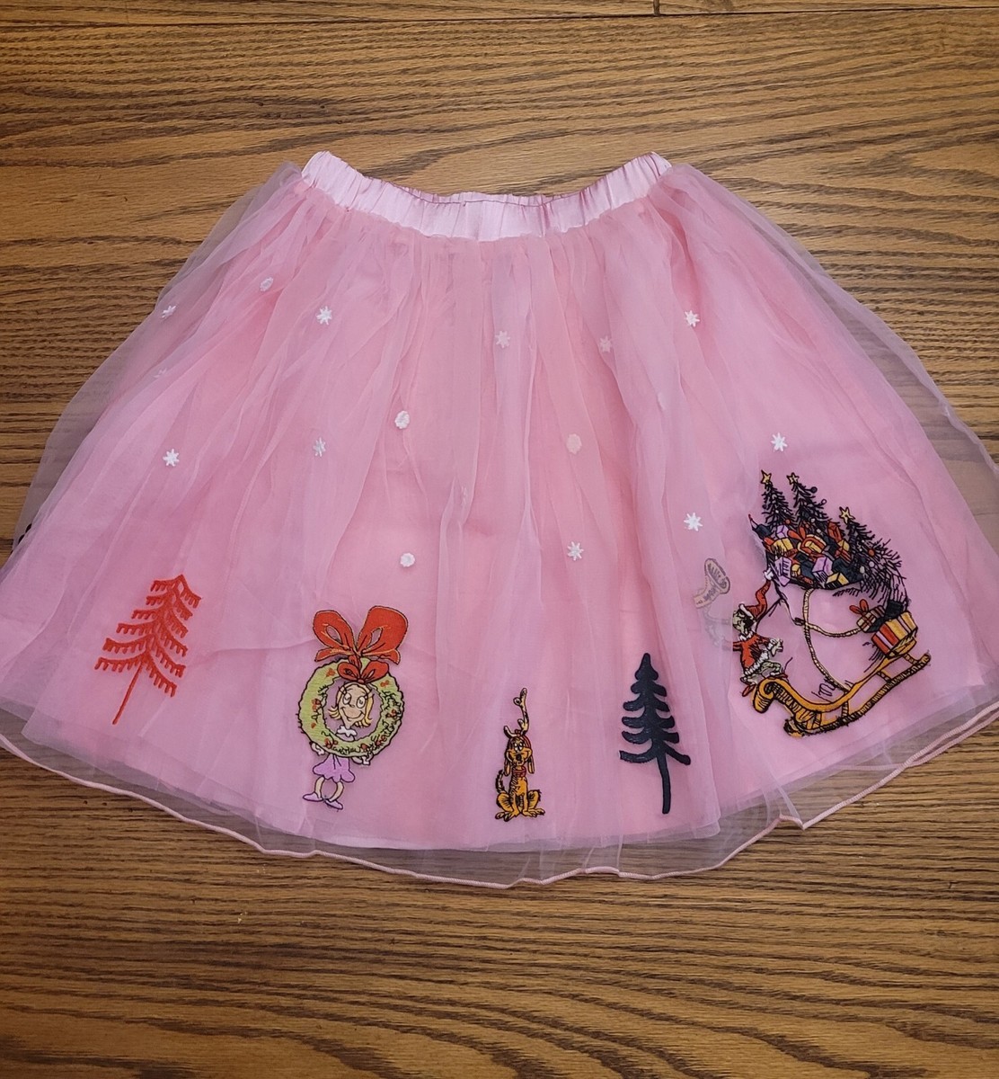 NWT HANNA ANDERSSON DR SEUSS GRINCH TULLE SKIRT CINDY LOU WHO PINK