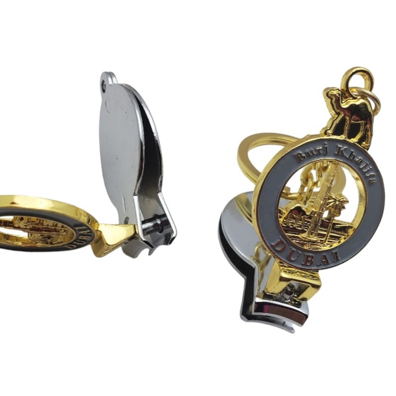 Dubai Nail Clipper Keychain Souvenir Key Ring Trave Tourist Gift Burj Khalifa