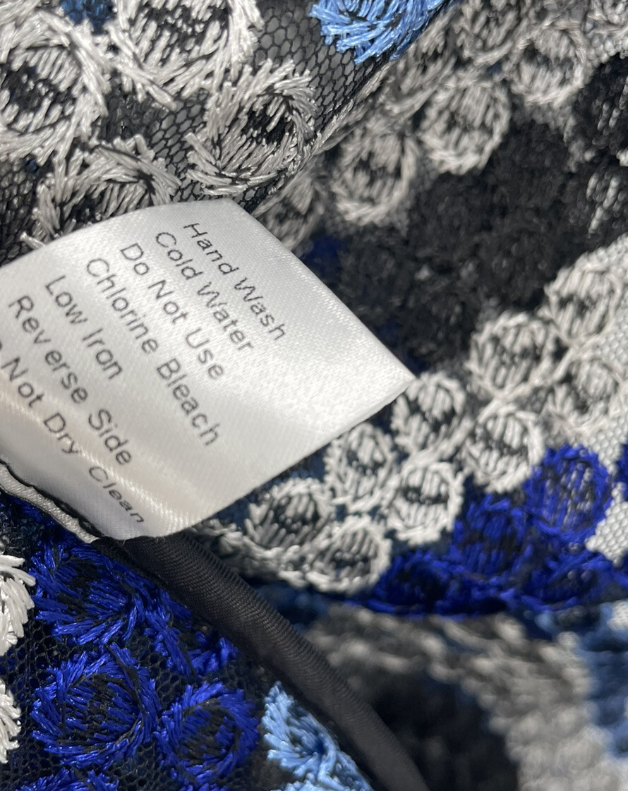 Ming Wang Chevron Pattern Textural Lace Woven Car… - image 14