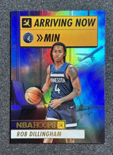 2024-25 Panini NBA Hoops Arriving Now #24 Rob Dillingham Holo RC Timberwolves