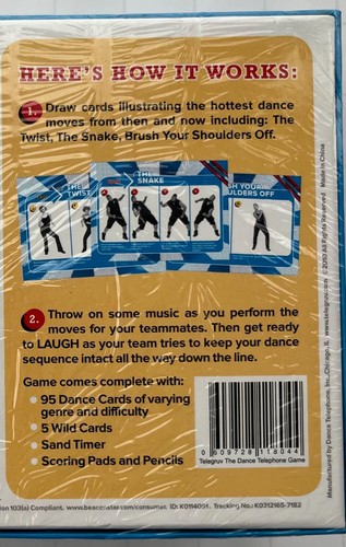 Telegruv The Dance Telephone Game - Party & Song Fun UNOPENED - Picture 5 of 5