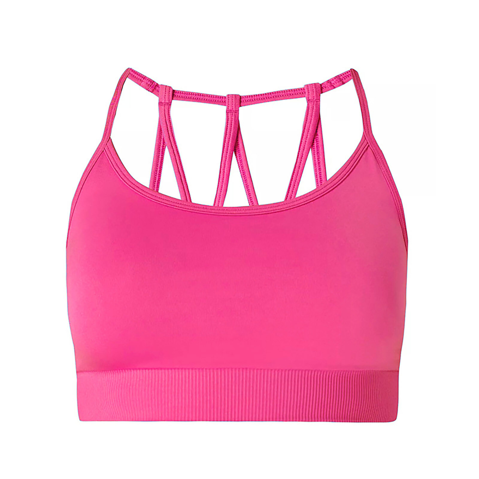 Women Tank Fitness Sports Bra Straps Tops Yoga Athletic Strappy Gym