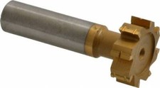 Made in USA 1" Diam x 5/16" Face Width, Carbide-Tipped, 8 Teeth, Shank Connec...