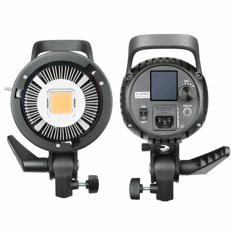 US Godox SL-60W White Version LED Video W/ Remote Control Light +2m Light Stand - Image 3 of 4