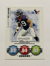 2010 Topps Attax Football - DeMeco Ryans - Houston Texans