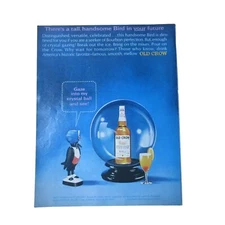 1965 Old Crow Whiskey / Pontiac Le Mans GTO - Vintage Print Ad