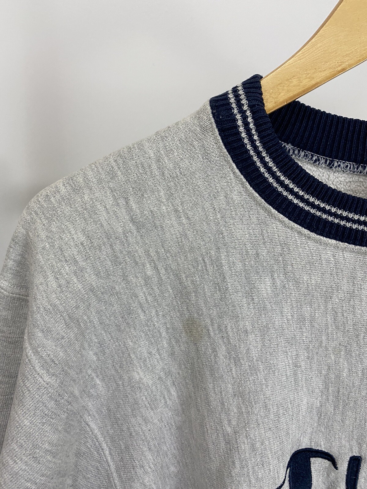 VTG Champion Reverse Weave Script Spellout Ringer… - image 5