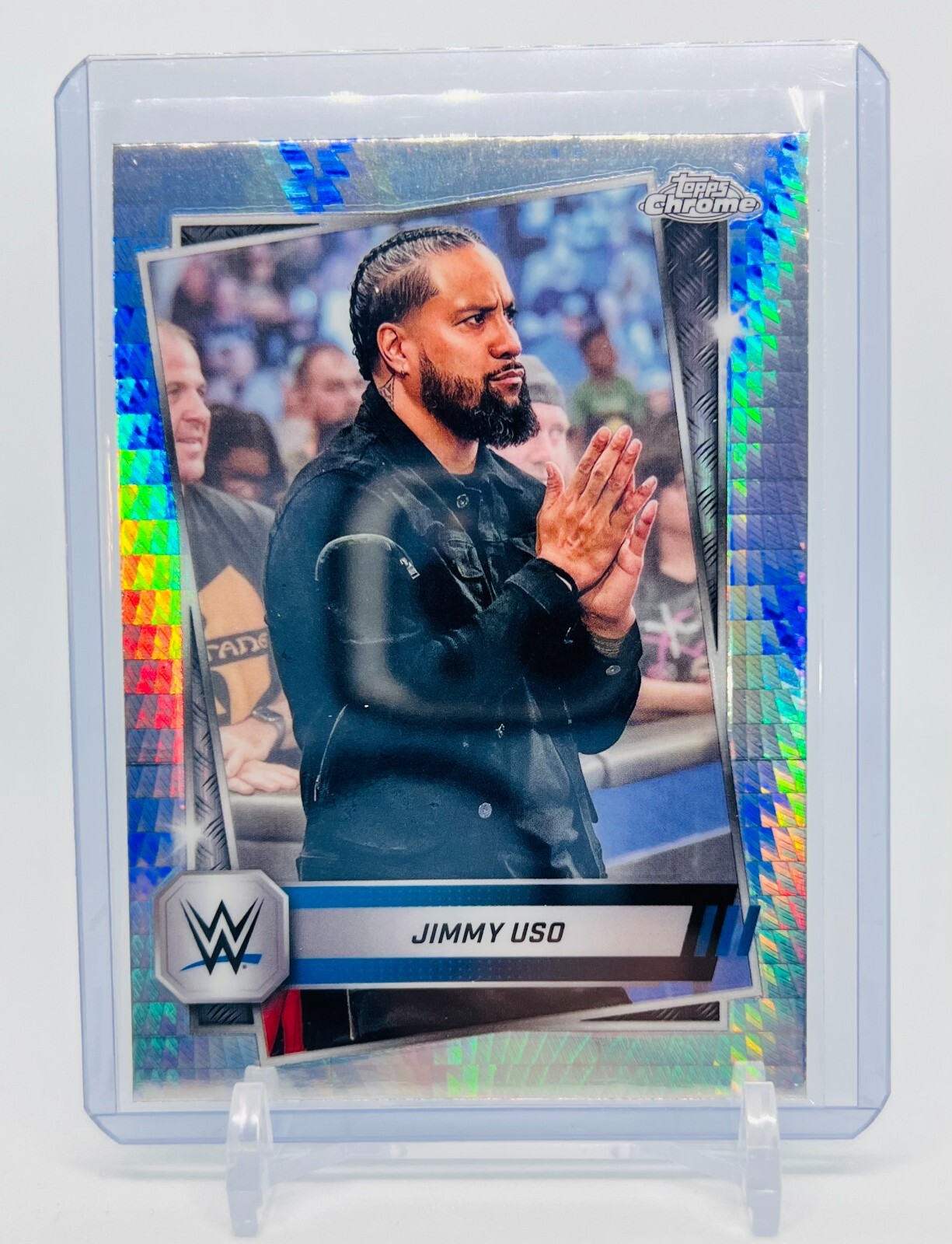2025 Topps Chrome WWE Jimmy Uso Prism Refractor