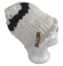 New Knitting Factory Chunky Knit Beanie Hat For Adults CAP-104 White Warm
