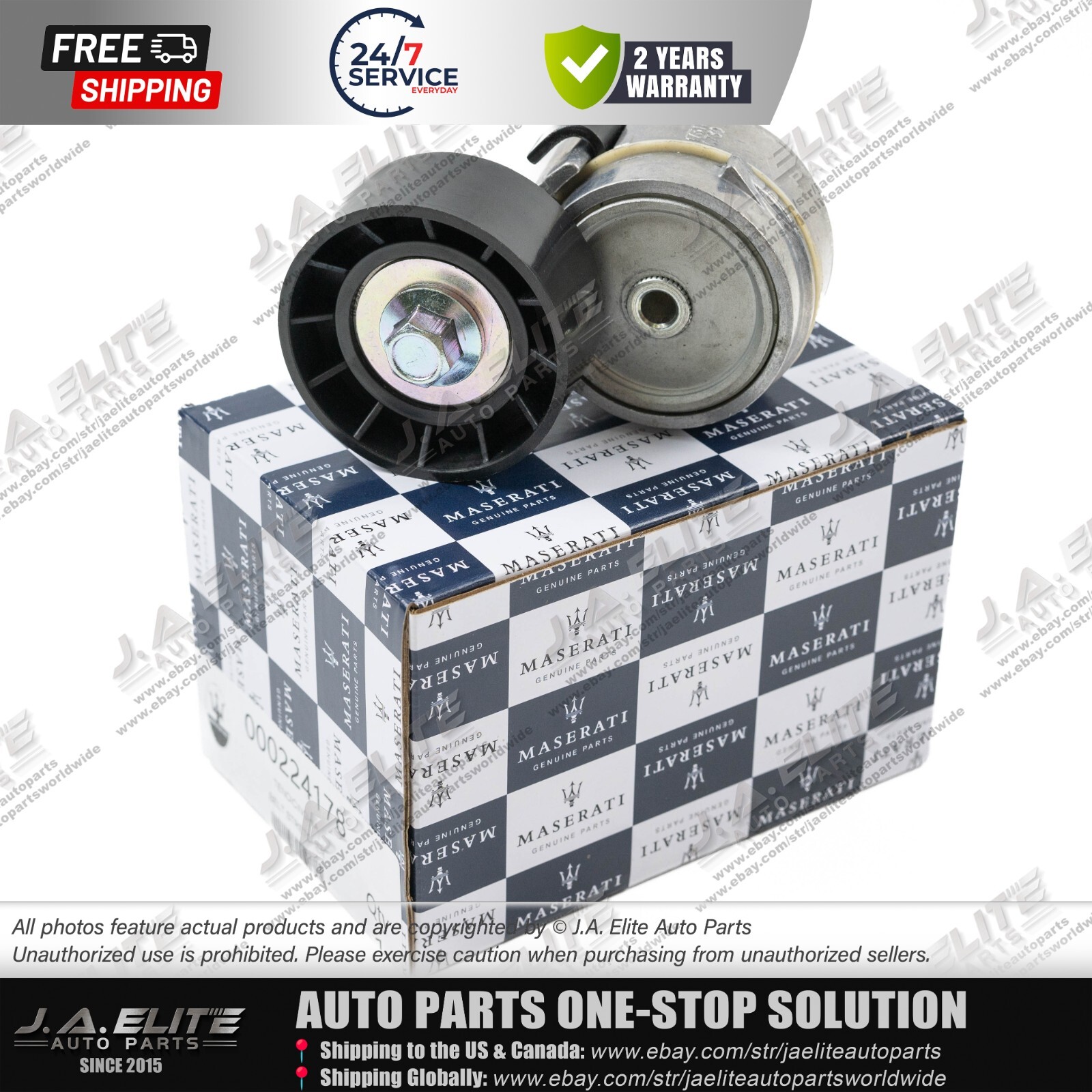 Genuine Belt Tensioner fits Maserati Quattroporte GranTurismo GranCabrio 224178