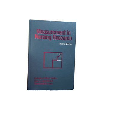 Measurement In Nursing Research 2nd Ed Waltz Stickland Lenz statistics textbook