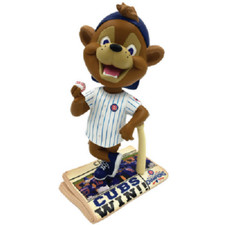 Clark the Cub Chicago Cubs 2016 World Series Newspaper Base Bobblehead MLB