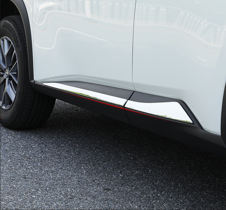その他 riri ABS CHROME BODY SIDE MOULDING TRIM 4pcs for Nissan Rogue