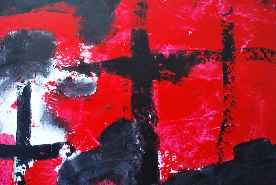 Mark W. Little, Original, Authentic, 72” X 60” Acrylic, Abstract, POP Art, Giant - Image 3 of 4