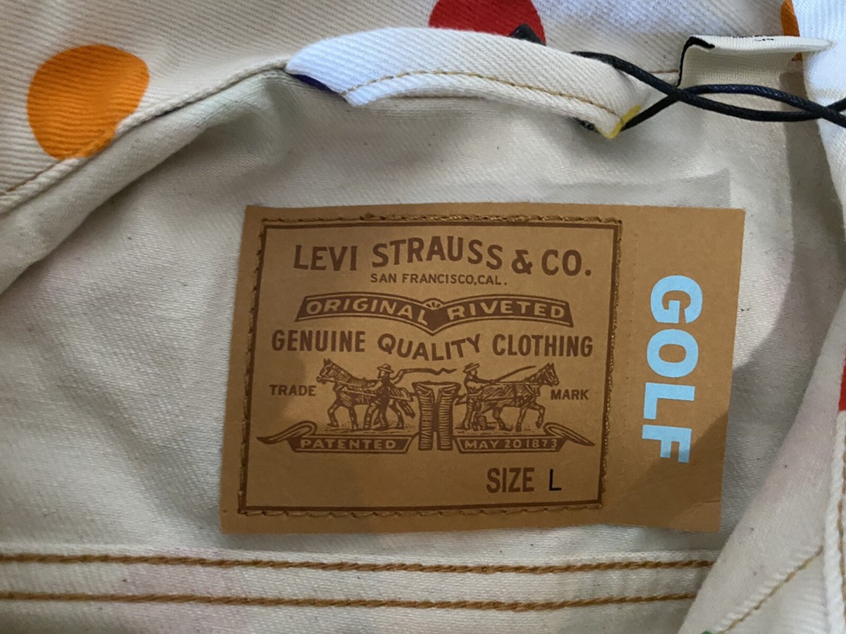 Golf Wang x Levi's Vintage Fit Polka Dot Denim Trucker Jacket | eBay